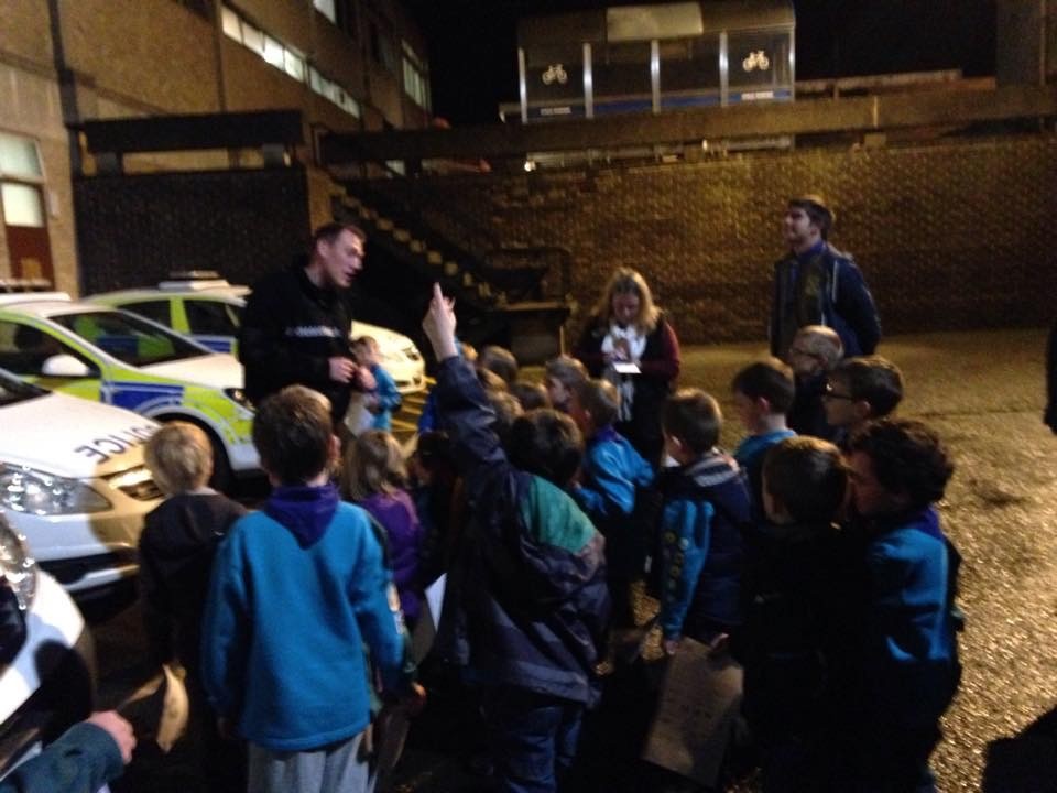 2014-11-13 Beavers at Police Station